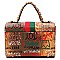 2-in-1 Trendy Multi Graffiti Queen Bee Boxy Satchel