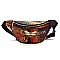 Multi Graffiti Bee Charm Fanny Pack - Waist Bag