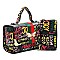 2-in-1 Trendy Multi Graffiti Queen Bee Boxy Satchel