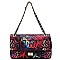 Graffiti Quilted Shoulder Handbag