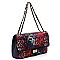 Graffiti Quilted Shoulder Handbag