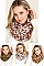 Pack of 12 Assorted Color Leopard Print Faux Fur Infinity Scarves