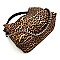 Leopard Chain Handle 2 in 1 Hobo-Shoulder Bag