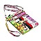 Graffiti Queen Bee Stripe Crossbody Bag Wristlet