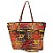 Trendy Multi Graffiti Print 2-in-1 Shopper
