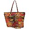 Trendy Multi Graffiti Print 2-in-1 Shopper