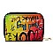 Stylish Multi Graffiti Print Accordion Card Holder Wallet