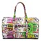 Trendy Multi Graffiti Print 19" Duffle Bag