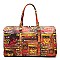 Trendy Multi Graffiti Print 19" Duffle Bag
