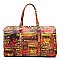 Trendy Multi Graffiti Print 19" Duffle Bag