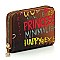 Stylish Multi Graffiti Print Accordion Card Holder Wallet