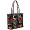 3-in-1 Multi Graffiti Print Tote Shopper Set