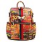 BEE STRIP ACCENT GRAFFITI  Fashion Backpack