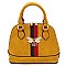 Fashionable Bee Stripe Dome Satchel