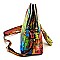 GRAFFITI MID ZIP TASSEL CROSSBODY BAG