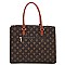 Stylish Queen Bee Stripe Monogram Satchel
