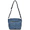 Multi Zip Pocket Queen Bee Stripe Crossbody Bag