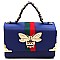 Stripped BEE BOXY SATCHEL with Wallet Set