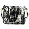 2-in-1 Magazine Cover Collage Bucket Shoulder Bag Hobo Set