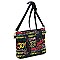 Fashionable Multi Graffiti 2-in-1 Bucket Shoulder Bag Hobo Set