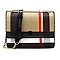 Stylish Tartan Plaid Check Flap Crossbody Bag