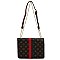 Monogram Queen Bee StripeFlap Crossbody Bag