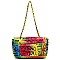 Quilted Graffiti Bag with Crystal Stonned word "PRETTY"