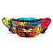 Fashion Multi Graffiti Queen Bee Stripe Fanny Pack Waist Bag