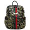BEE STRIP ACCENT GRAFFITI  Fashion Backpack