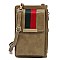 Chic Stripe Crossbody Cell Phone Purse