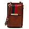 Chic Stripe Crossbody Cell Phone Purse