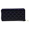 Lovely Quilted Zip Around Wallet Wristlet