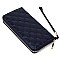 Lovely Quilted Zip Around Wallet Wristlet