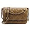 Fashion Quilted Patent Flap Over Crossbody