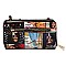 Magazine Cover Collage Crossbody Wallet Cell Phone Purse