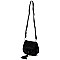 Trendy Tassel Saddle Crossbody Bag