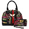 2-in-1 Stylish Multi Graffiti Dome Satchel