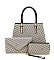 3-in-1  Monogram Top Handle Satchel Set