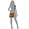 Fashion Crossbody Bag with Zipper Around Extention