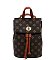 CM Monogram Convertible Drawstring Backpack Satchel