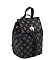 CM Monogram Convertible Drawstring Backpack Satchel
