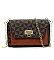 Monogram Zip Around Crossbody Clutch Wallet
