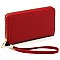 Saffiano Zipper Around Wallet Wristlet