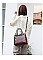 PATENT CROCODILE CLASSIC PADLOCK SATCHEL