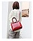 PATENT CROCODILE CLASSIC PADLOCK SATCHEL