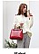 PATENT CROCODILE CLASSIC PADLOCK SATCHEL