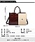 Croc Alligator Patent Brief Satchel Bag