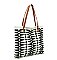 Aztec Tribal Canvas Shopper