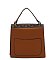 PM Monogram Ring Tassel Flap Crossbody Satchel