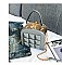3D Geometric Design Metal Frame Satchel